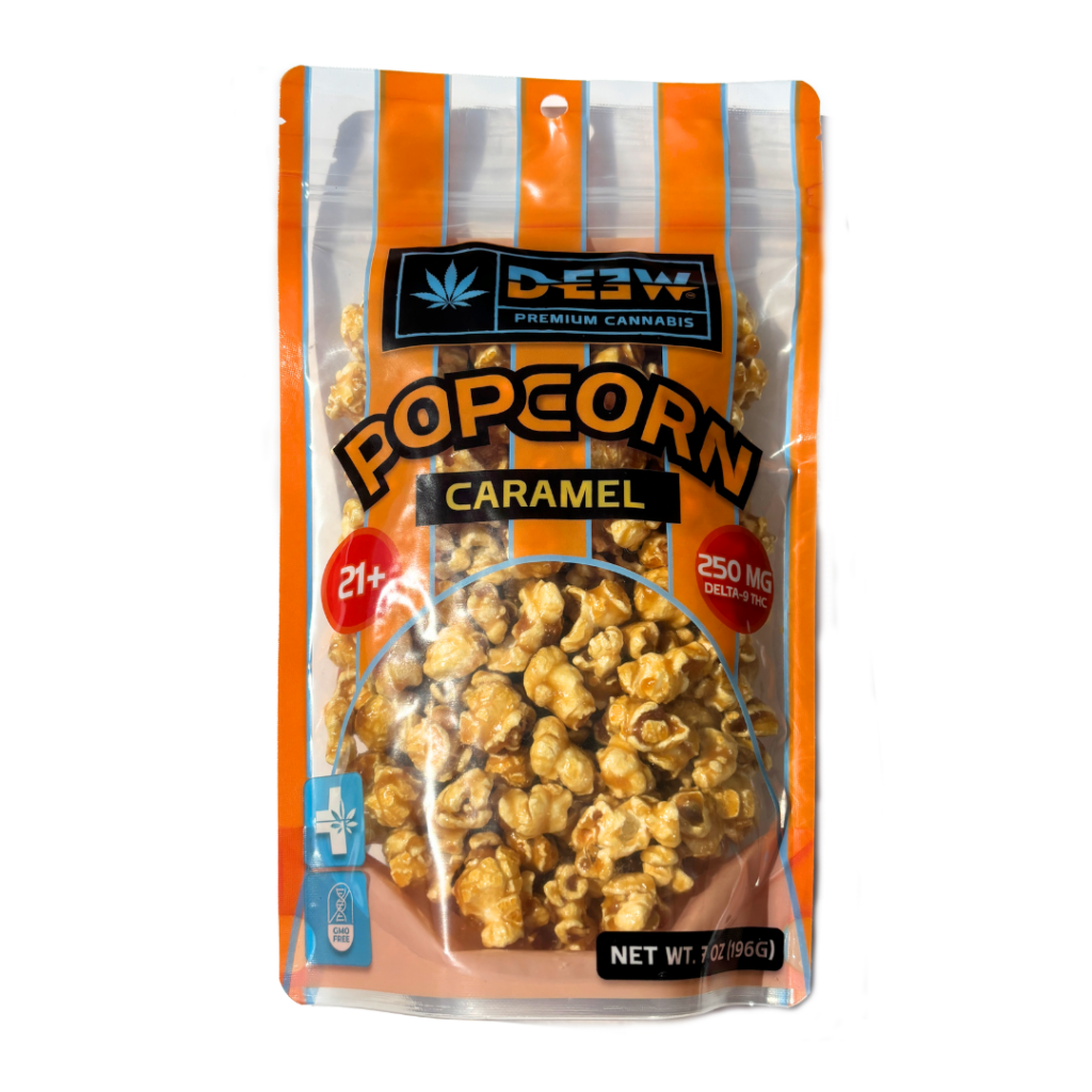 thc infused caramel popcorn edibles hemp delta 9