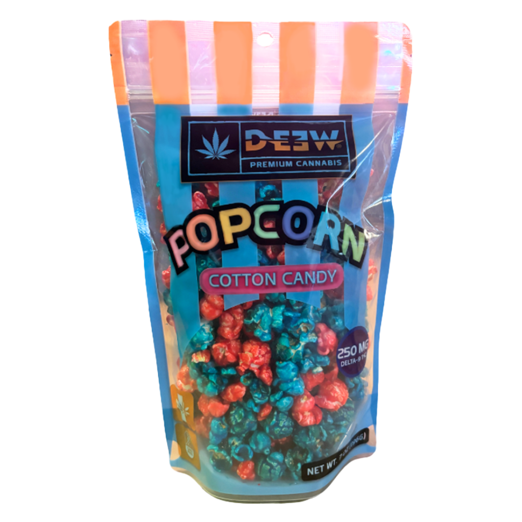 thc infused cotton candy popcorn edibles hemp delta 9