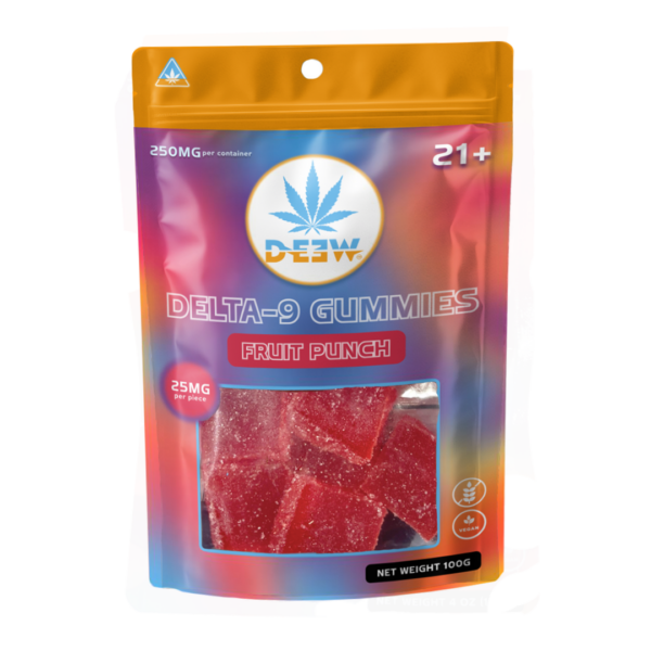 fruit punch thc infused gummies